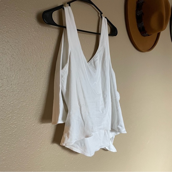 NWOT - FREE PEOPLE - White Bow Cami Tank Top - Stretchy SOFT - Size S - New! - Picture 4 of 12